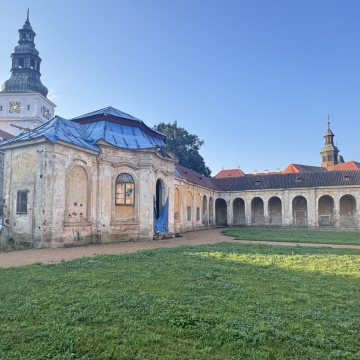 Budeme rekonstruovat altán s ambitovou chodbou v Klášteře Plasy