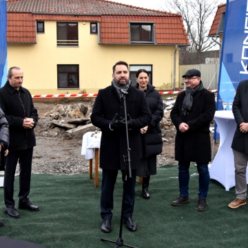 Položení základního kamene 3. pavilonu Centra sociálních služeb Běchovice