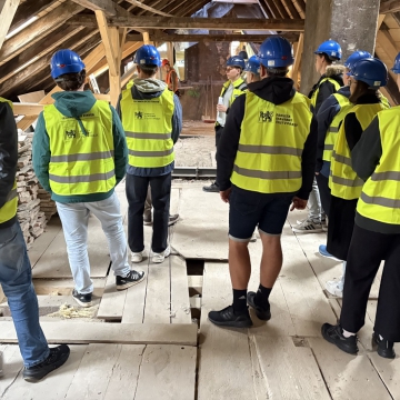 Exkurze studentů Fakulty stavební v Colloredo-Mansfeldském paláci