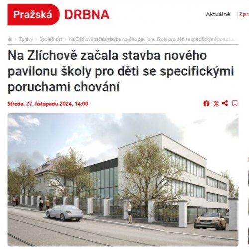 Psali o nás: ZŠ Zlíchov v Pražské Drbně