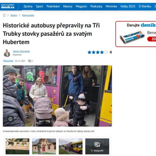 Svatohubertské slavnosti na Třech Trubkách