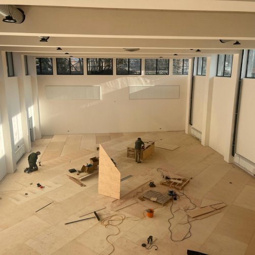 Průběh prací na stavbě nového pavilonu ZŠ na Zlíchově